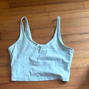 Light Blue Cropped Tank Top
